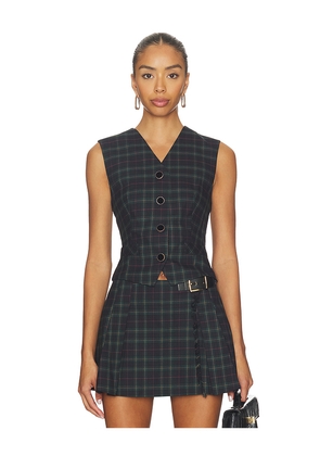 Ronny Kobo Lily Vest in Dark Green. Size S. Also in XS, M.