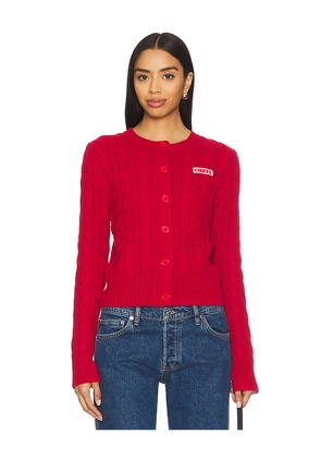 Terez x REVOLVE Chiefs Knit Cardigan in Red. Size M. Also in S, XS, XXS, L, XL.
