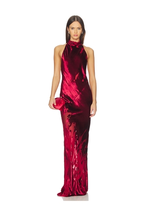 The Sei Halter Bias Gown in Red. Size 10. Also in 0, 2.