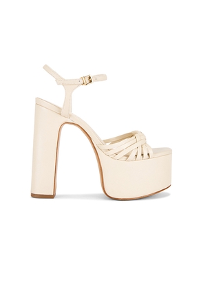 Schutz Tara Platform Sandal in White. Size 10. Also in 6, 7, 7.5, 8, 8.5, 9, 9.5.