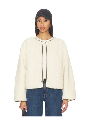 RE/DONE Cocoon Liner Jacket in Cream. Size L. Also in XS, S, M.