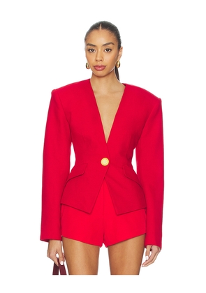 Ronny Kobo Carrie Blazer in Red. Size L. Also in S, XS, M.
