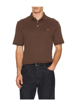 Polo Ralph Lauren Short Sleeve Soft Touch Polo in Brown. Size M. Also in S, XL/1X.