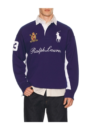 Polo Ralph Lauren Magic Fleece Big Pony Rugby Sweatshirt in Royal. Size M. Also in S, XL/1X.