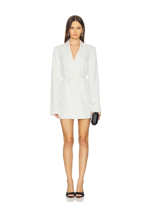 Stone Cold Fox x REVOLVE Tanya Blazer Dress in Ivory. Size M. Also in XS, XXS, S, L, XL.