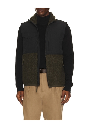 Polo Ralph Lauren Bonded Hi-Pile Full Zip Hybrid Vest in Green. Size S. Also in XL/1X.