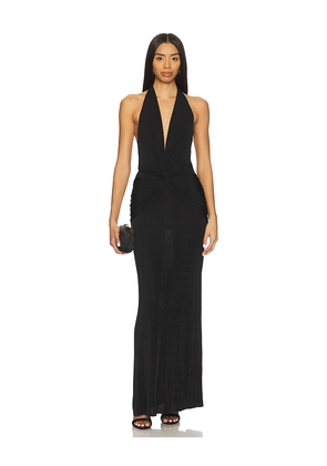 SEROYA Mada Maxi Dress in Black. Size M. Also in L, S, XL, XS, XXS.