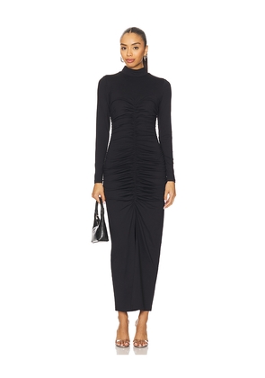 Susana Monaco Mock Neck Long Sleeve Dress in Black. Size S. Also in XS.