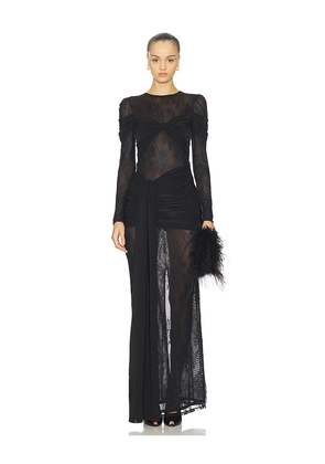 PatBO Laila Lace Gown in Black. Size 10. Also in 2, 6, 8.