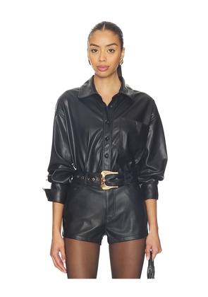 Show Me Your Mumu Lincoln Shirt Jacket in Black. Size M. Also in XS, S, L, XL, XXL.