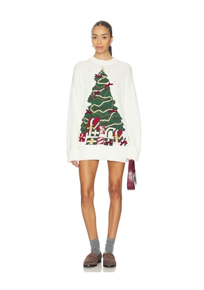 Show Me Your Mumu Fireside Sweater in White. Size M. Also in XS, S, L, XL.