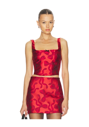 Show Me Your Mumu Kendra Top in Red. Size M. Also in XS, S, L, XL, XXL.