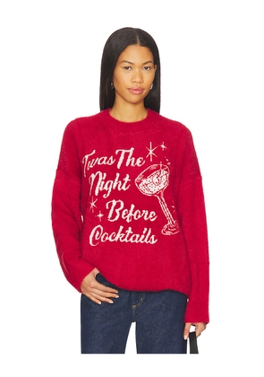 Show Me Your Mumu Classic Crewneck Sweater in Red. Size M. Also in XS, S, L, XL, XXL.