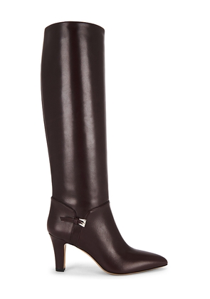 Paris Texas Elsa Mini Buckle Boot 75 in Wine. Size 37. Also in 36.5, 37.5, 38.