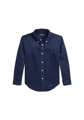 Polo Ralph Lauren Kids Linen Sport Shirt in Navy. Size 4. Also in 3.