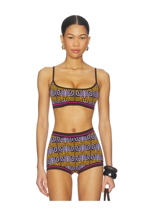 Tropic of C Isla Bralette Top in Brown. Size L. Also in M, S.
