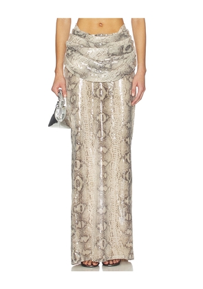 The Dolls House Hera Maxi Skirt in Cream. Size L. Also in M, S, XS.