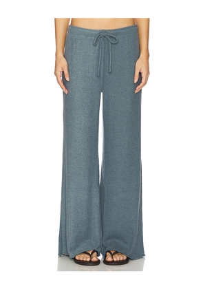 perfectwhitetee Maddie Waffle Drawstring Pant in Slate. Size M. Also in XS, S, L.