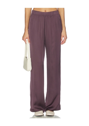 perfectwhitetee Camile Wide Leg Pant in Chocolate. Size S. Also in XS, M.
