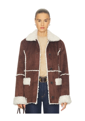 Tularosa Laura Reversible Jacket in Brown. Size M. Also in L, S, XL, XS, XXS.