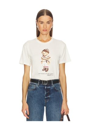 Polo Ralph Lauren Polo Bear Cotton Jersey Tee in White. Size M. Also in L, S, XL, XS.