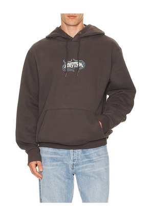 Rhythm Dos Soles Fleece Hoodie in Black. Size M. Also in L, S, XL/1X.