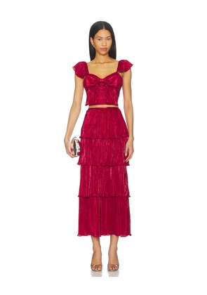 SAYLOR Everlee Set in Red. Size M. Also in S, XS.