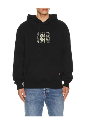 Rhythm Grange Fleece Hoodie in Black. Size M. Also in S, L, XL/1X.