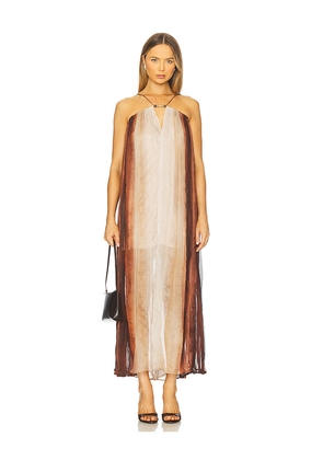 Sabina Musayev Nella Dress in Cream,Brown. Size M. Also in S, XS, L.