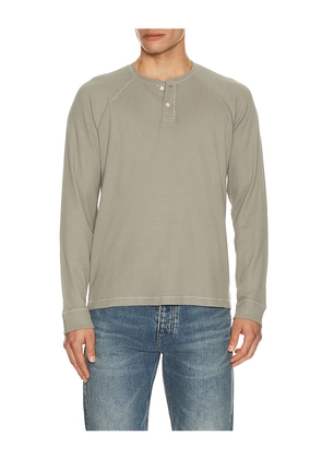 PAIGE Abaroa Henley in Light Grey. Size S. Also in XL/1X, XXL/2X.