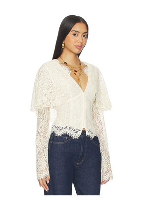 Tularosa Clarissa Top in Ivory. Size M. Also in XS, XXS, S, XL.