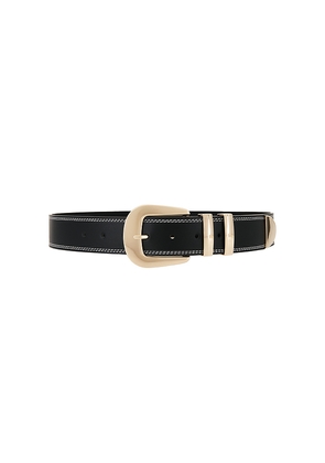 petit moments Cher Topstitch Belt in Black. Size XS-S. Also in M-L.