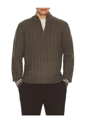 Reiss Tuscano Quarter Zip Sweater in Green. Size S. Also in M, XL/1X.