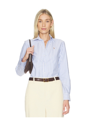 Polo Ralph Lauren Long Sleeve Button Front Shirt in Baby Blue,White. Size 0. Also in 10, 6.