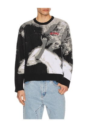 Revenge Forest Knit Sweater in Black. Size M. Also in S, L, XL/1X.