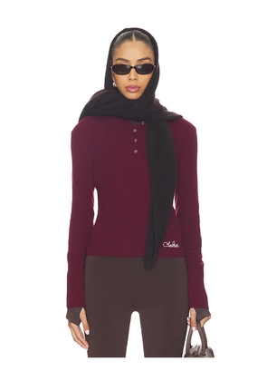 SIEDRES Elora Top in Burgundy. Size M. Also in XS, S, L, XL.