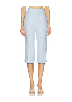 Posse Harper Capri Pant in Baby Blue. Size M. Also in XS, S, L.