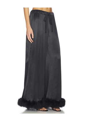 Sleeper Bisou Bisou Pants With Feathers in Black. Size S. Also in L.