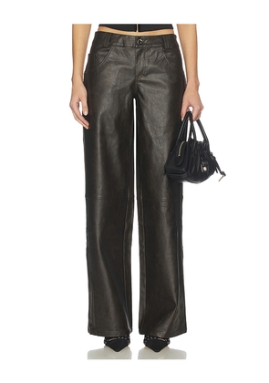 superdown Ana Faux Leather Pant in Black. Size S. Also in XXS, XS, M, XL.