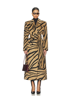 SEROYA Petal Coat in Brown. Size L. Also in M.