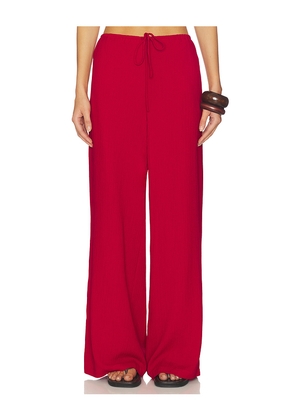 SOVERE Aine Pants in Red. Size M. Also in XS, S, L.
