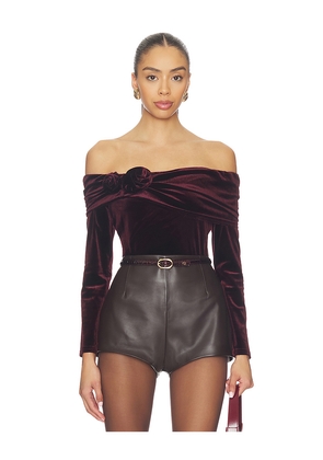 Steve Madden Lici Top in Burgundy. Size M. Also in L, S, XL, XS.