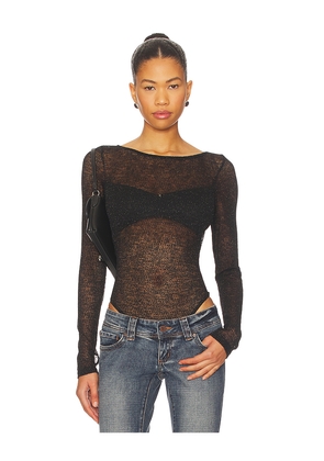 superdown Minerva Bodysuit in Black. Size M. Also in L, XL.