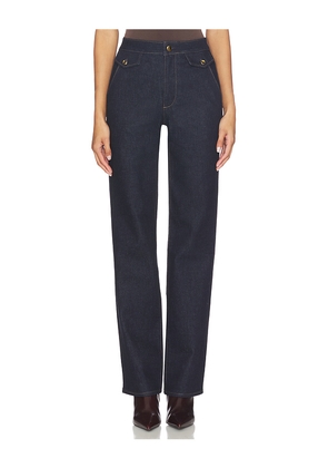 PAIGE Stevie Jeans With Trouser Flap Pockets in Blue. Size 24. Also in 26, 27, 28, 29, 30, 31, 33, 34.