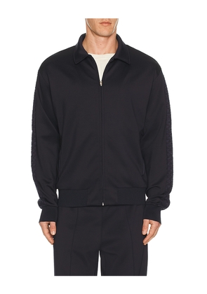 Palmes Tricot Track Jacket in Navy. Size M. Also in S, L.