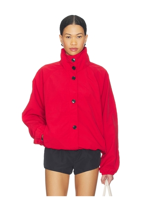 superdown Kirrily Funnel Neck Jacket in Red. Size L. Also in M, S, XL, XS, XXS.