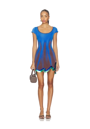 PH5 Tina Mini Dress With Sequins in Royal,Brown. Size M. Also in XS, S.