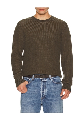 Rag & Bone Simon Marl Crewneck Sweater in Army. Size S. Also in M.