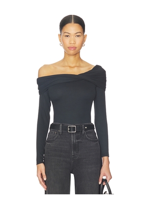 PISTOLA Lyra Off Shoulder Top in Black. Size M. Also in XS, S, L, XL.