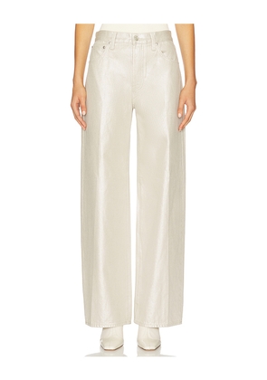 PISTOLA Tate High Rise Bowed Wide Jeans in Ivory. Size 23. Also in 24, 26, 28, 29, 30, 31, 32.